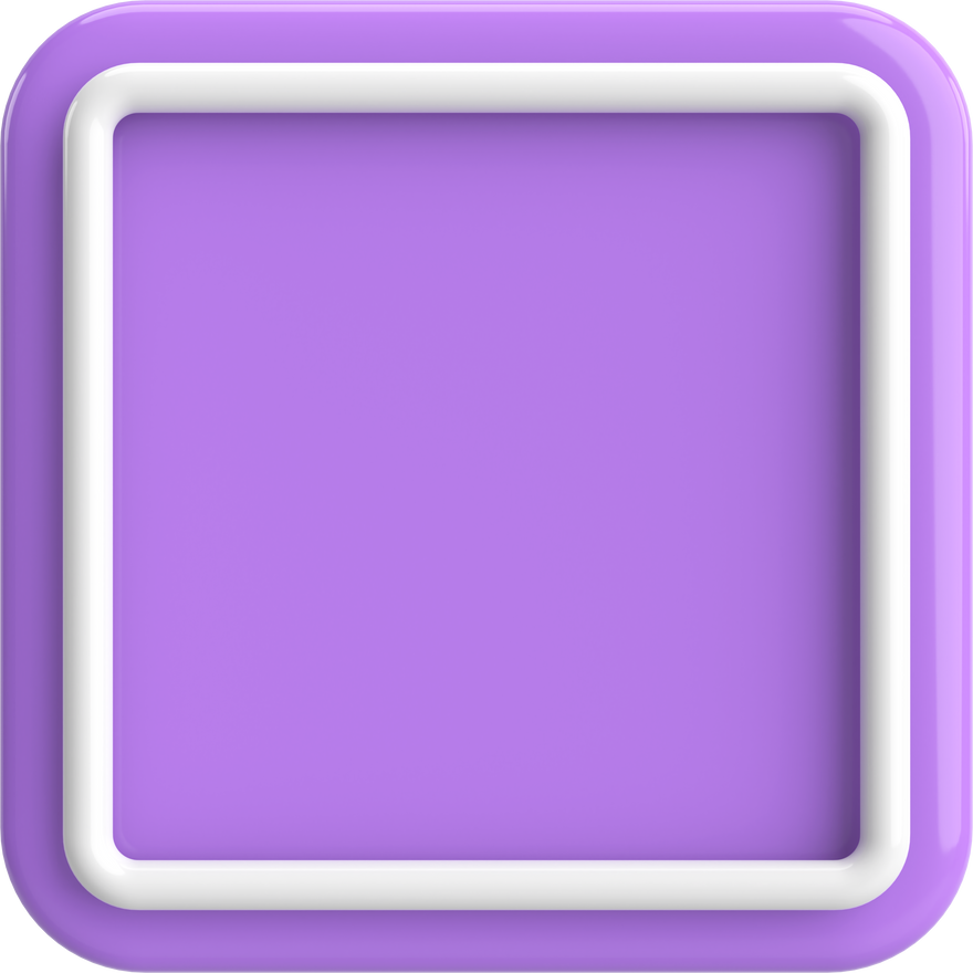 3D rectangle button. Empty button. 3D illustration.