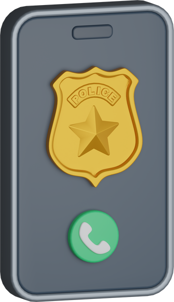 Police Call 3D Icon