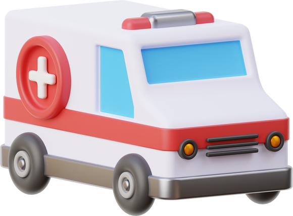 Ambulance 3D icon